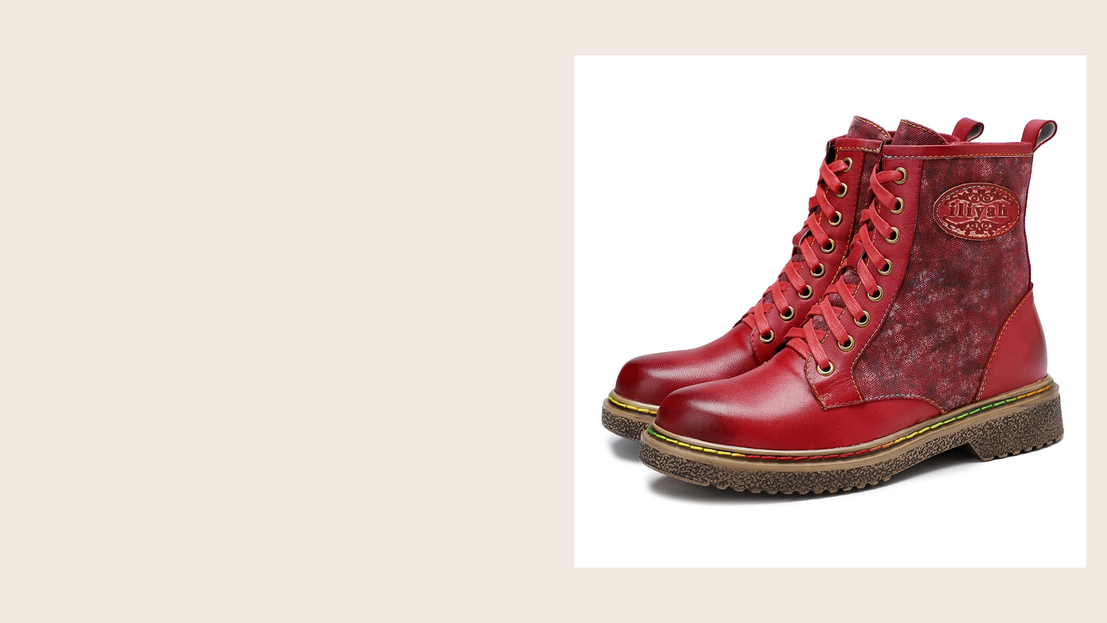 Motorcycle Style Casual Retro Lace-up Comfortable Dark Gothic Style Flat Women's Bootsslider_item_1